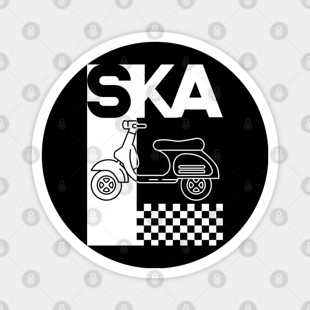 Ska Future, Ska Past mono Magnet by J&S mason